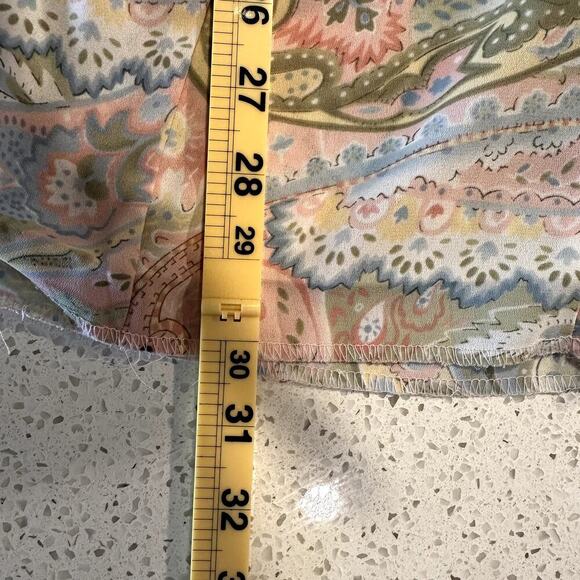 Vintage Alfred Dunner Pastel Paisley Midi Skirt Sz 14 Cottagecore, Y2K Coquette - Picture 7 of 7